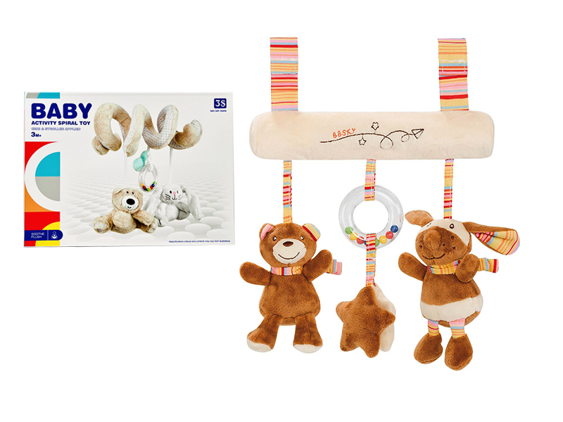 Baby Crib & Stroller Baby Activity Spiral Plush Toy