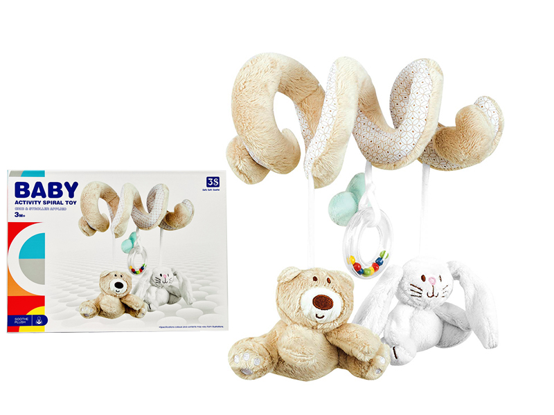 Baby Crib & Stroller Baby Activity Spiral Plush Toy