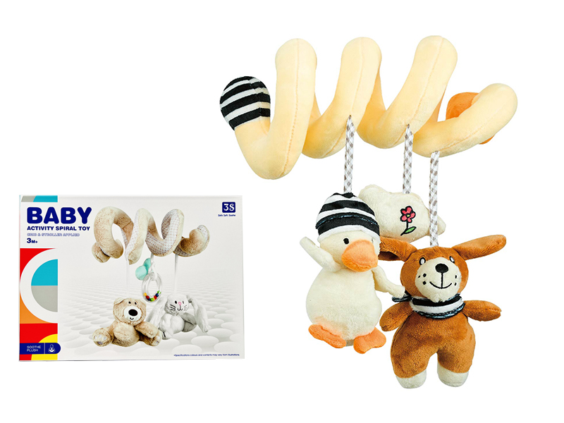 Baby Crib & Stroller Baby Activity Spiral Plush Toy