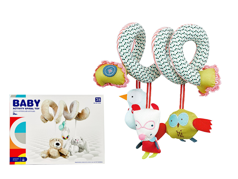 Baby Crib & Stroller Baby Activity Spiral Plush Toy