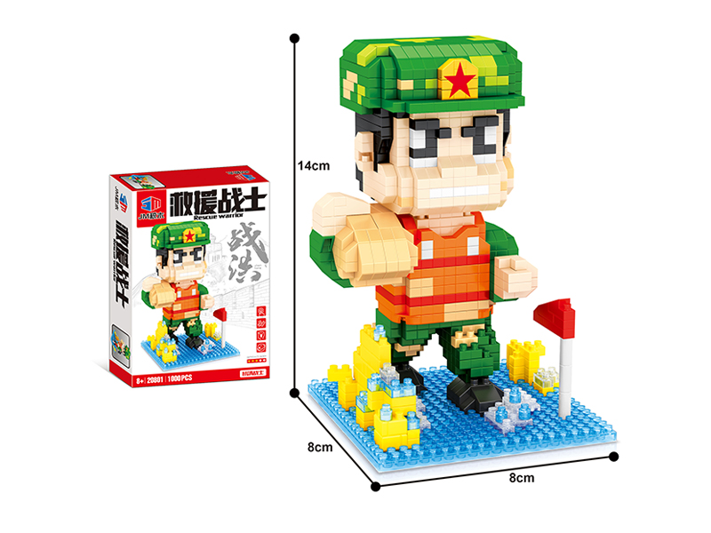 1000Pcs Military Micro Drill Building Blocks