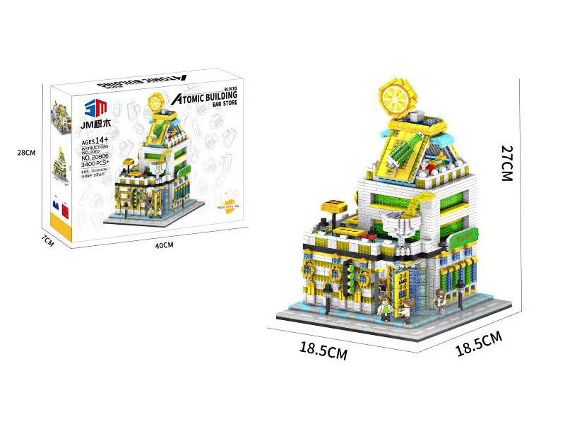 3400Pcs Bar Micro Drill Building Blocks