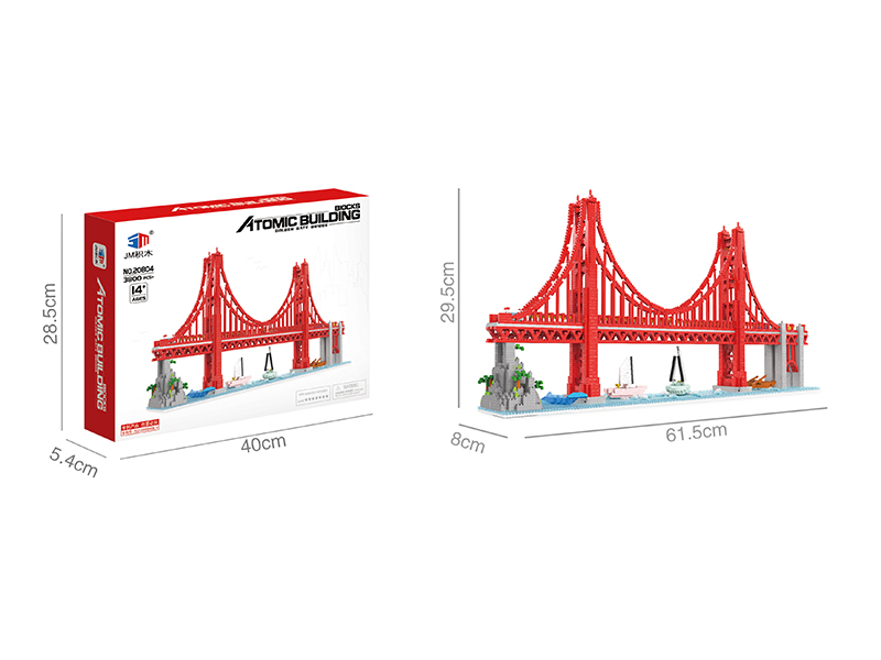 3800Pcs Jinmen Bridge Micro Drill Building Blocks