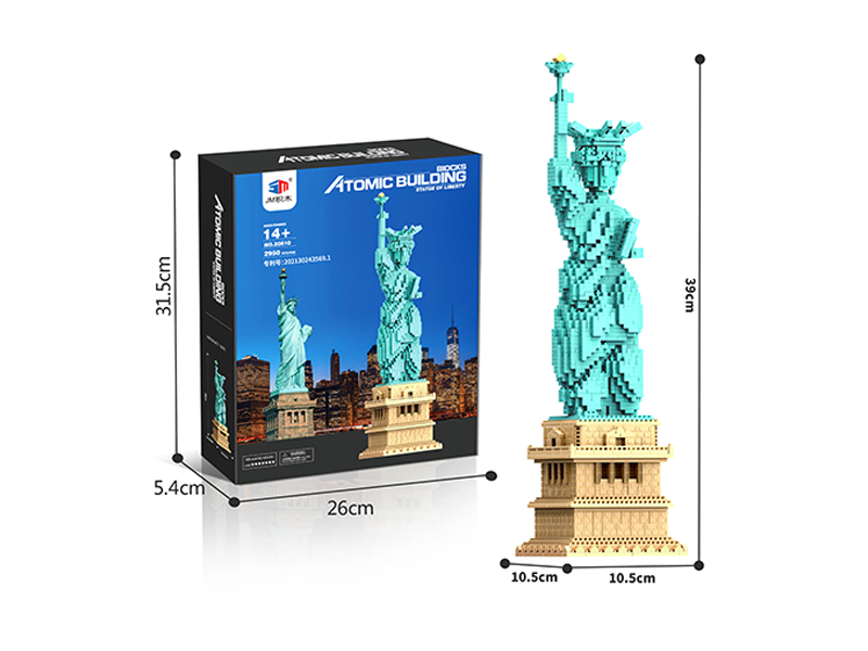 2950Pcs Statue Of Liberty Micro Drill Building Blocks