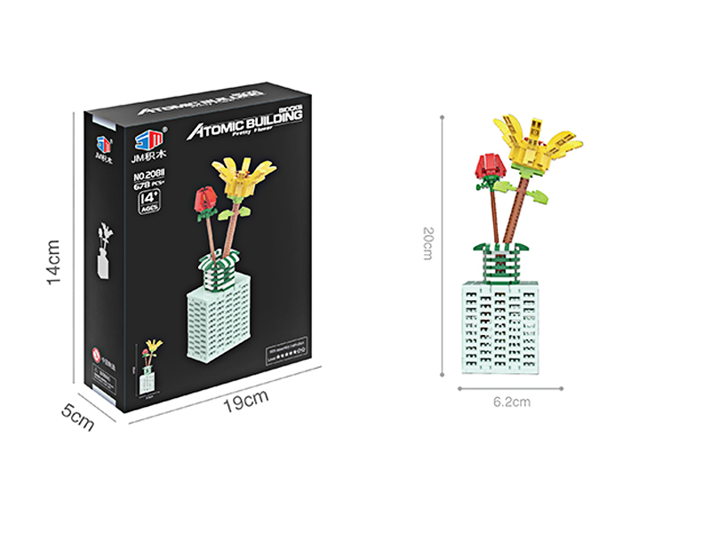 678Pcs Flower Micro Drill Building Blocks