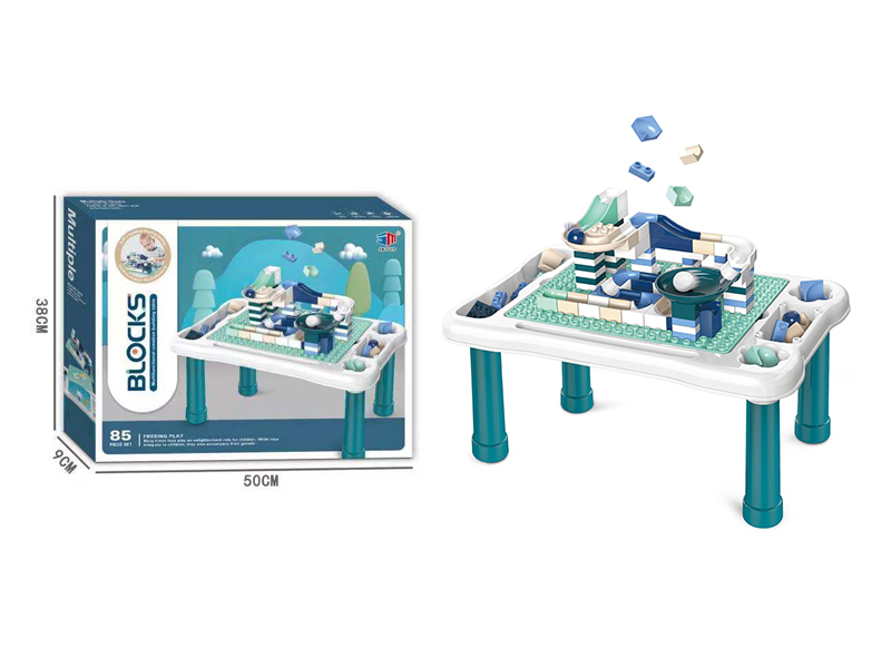 85Pcs Puzzle Block Slide With Block Table