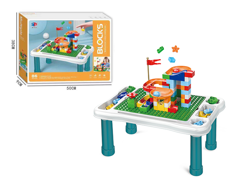 85Pcs Puzzle Block Slide With Block Table