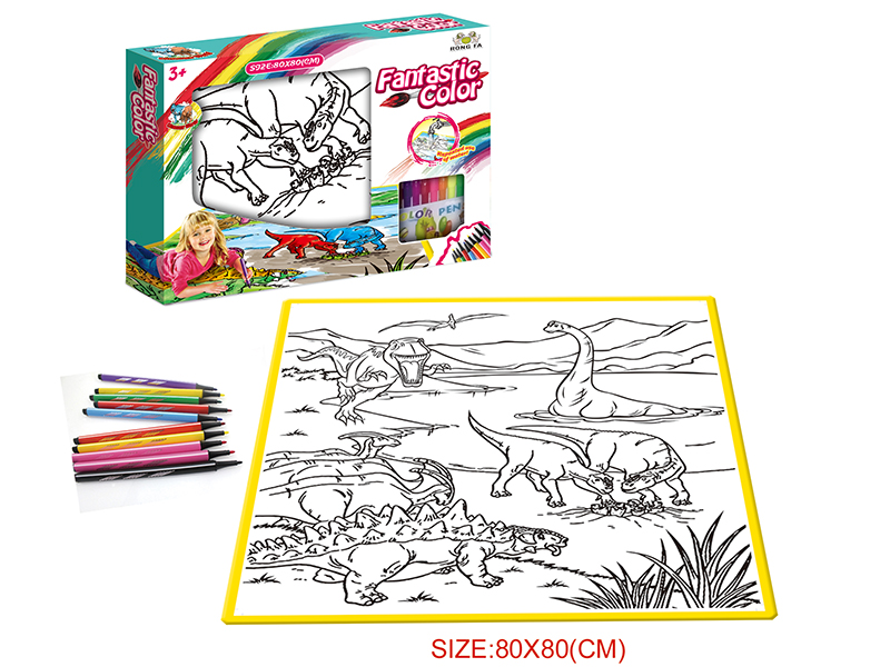 Graffiti Canvas(Dinosaurs World)80*80