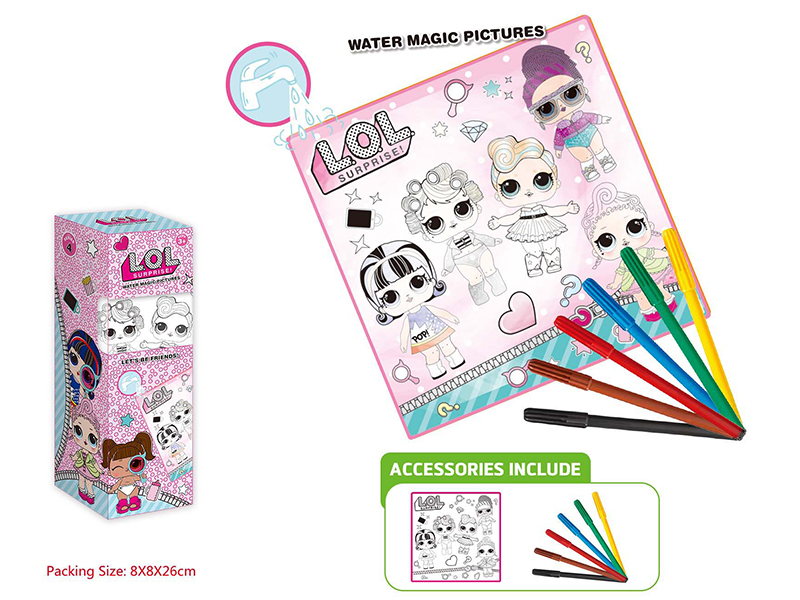 L.O.L Washable Coloring Mat 50*50CM
