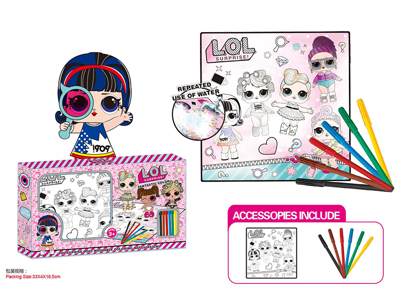 L.O.L Washable Coloring Mat