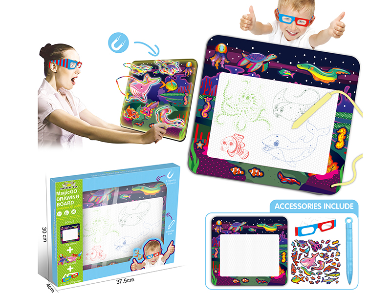 3D Magnetism Drawing Board - Undersea 3D Graffiti