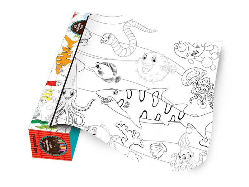 SeaWorld Coloring Drawing Paper Roll 120*40cm