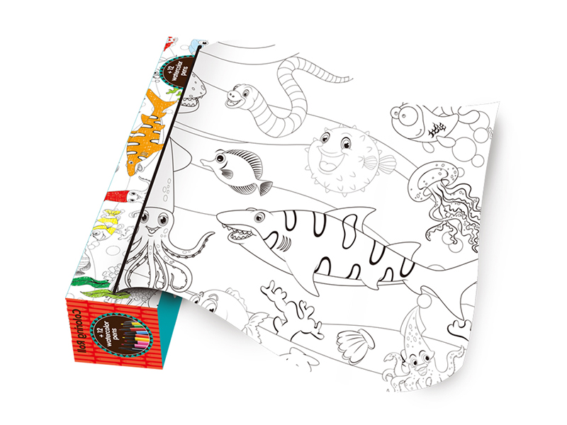 SeaWorld Coloring Drawing Paper Roll 100*40cm