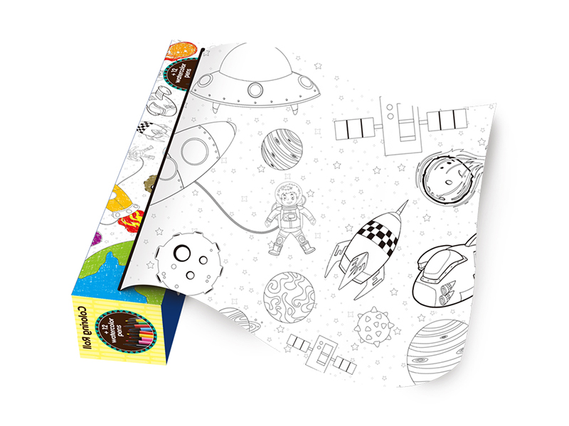 Space Exploration Coloring Drawing Paper Roll 100*40cm