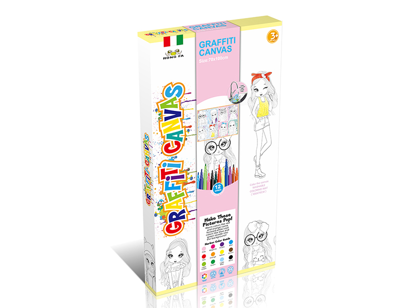 Large Size Beautiful Girl Washable Graffiti Canvas 70*100cm