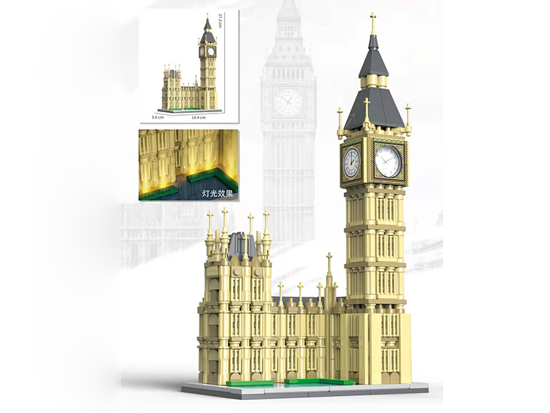 Big Ben Building Blocks(With Light,Clock) 799pcs
