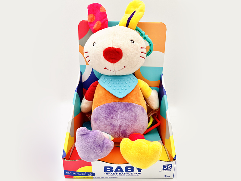 Soothe Plush Rabbit Baby Crib & Stroller Hanging Toy