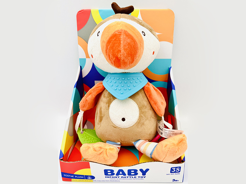 Soothe Plush Big Mouth Duck Baby Crib & Stroller Hanging Toy