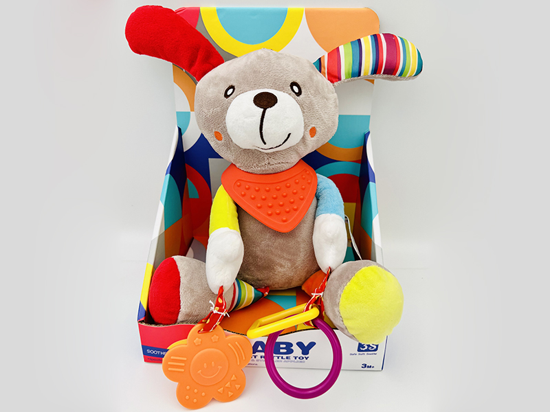 Soothe Plush Dog Baby Crib & Stroller Hanging Toy