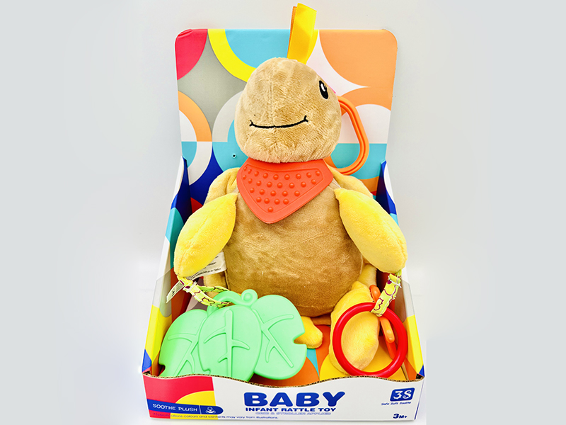 Soothe Plush Tortoise Baby Crib & Stroller Hanging Toy