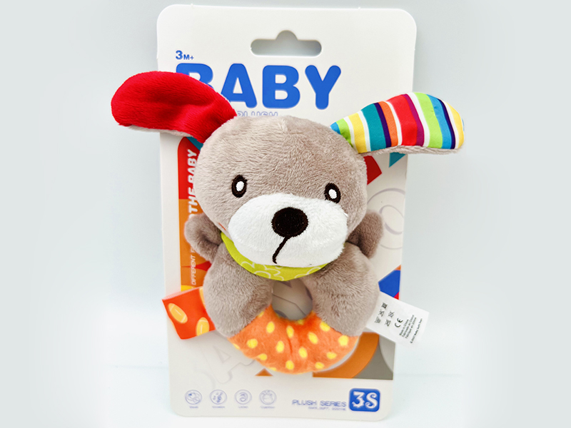Baby Soothe Plush  Dog Hand Bell
