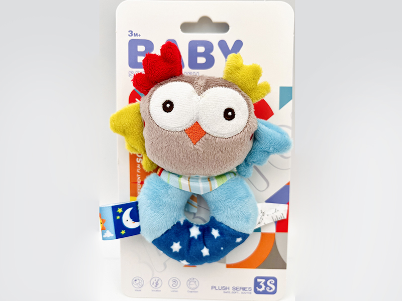 Baby Soothe Plush Owl Hand Bell