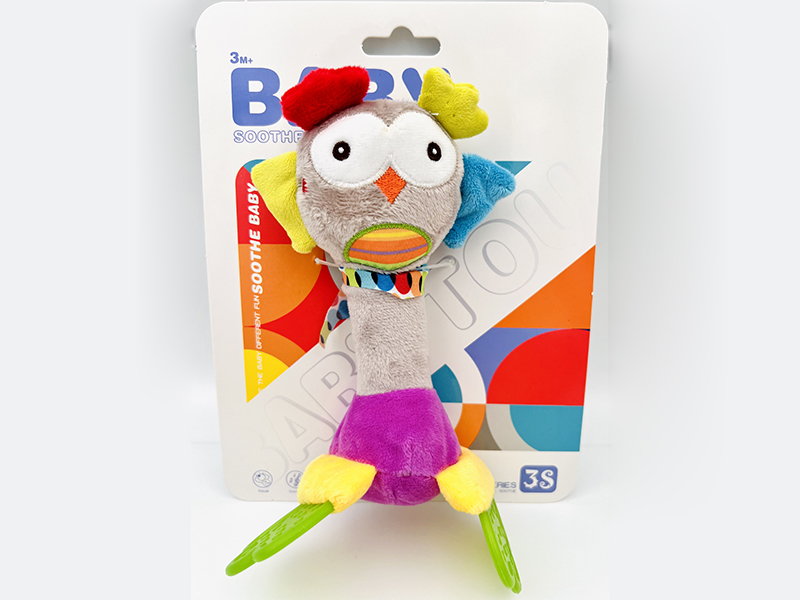 Plush Owl Baby Teether BB Stick