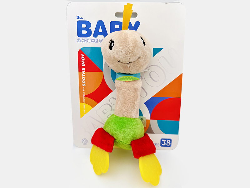 Plush Tortoise Baby Teether BB Stick