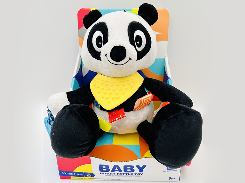 Soothe Plush Panda Baby Crib & Stroller Hanging Toy