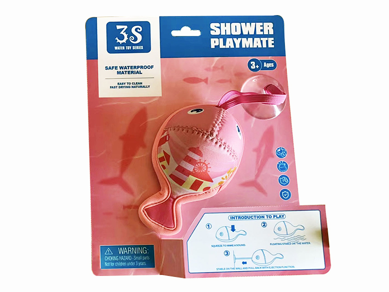 Pink Fabrics Ejection Whales (Bathroom Toy)