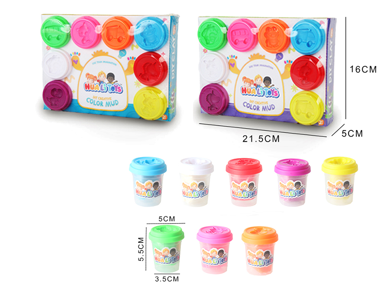 DIY Creative Color Mud 8 Cans