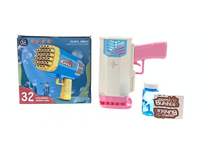32 Hole Colorful Bubble Machine
