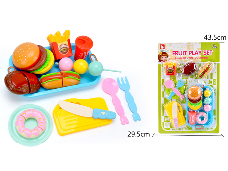 Fast Food Pastry Cutting Toys 13pcs