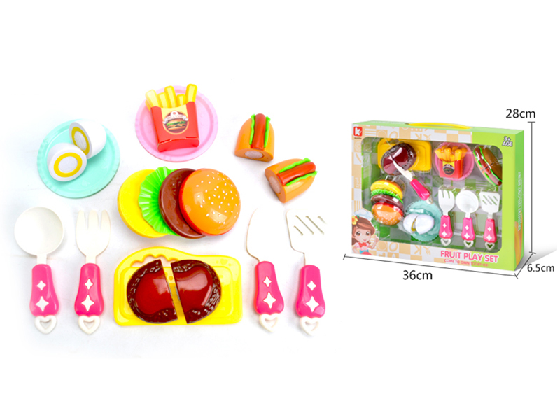Fast Food Cutting Toys 12pcs