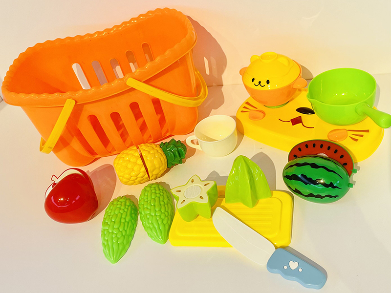 Basket Packing Cutting Fruits And Vegetable Set