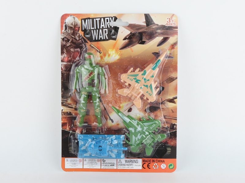 Soldier With Slide Tank,2 Slide Warplanes