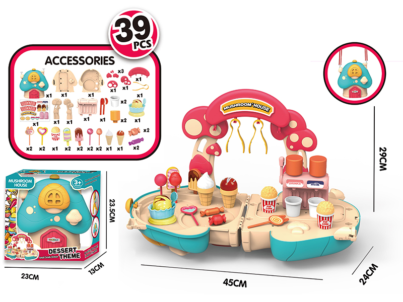 Mushroom House Messenger Bag Dessert Theme 39pcs