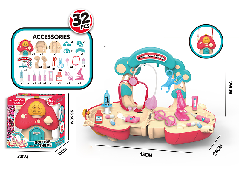 Mushroom House Messenger Bag Doctor Theme 32pcs