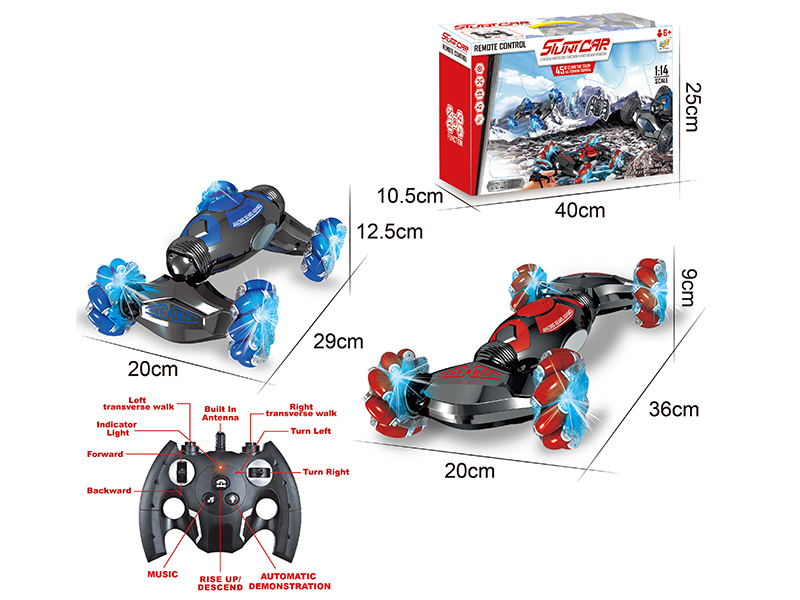 1:14 9-Channel Remote Control 4WD Stunt Climbing Car