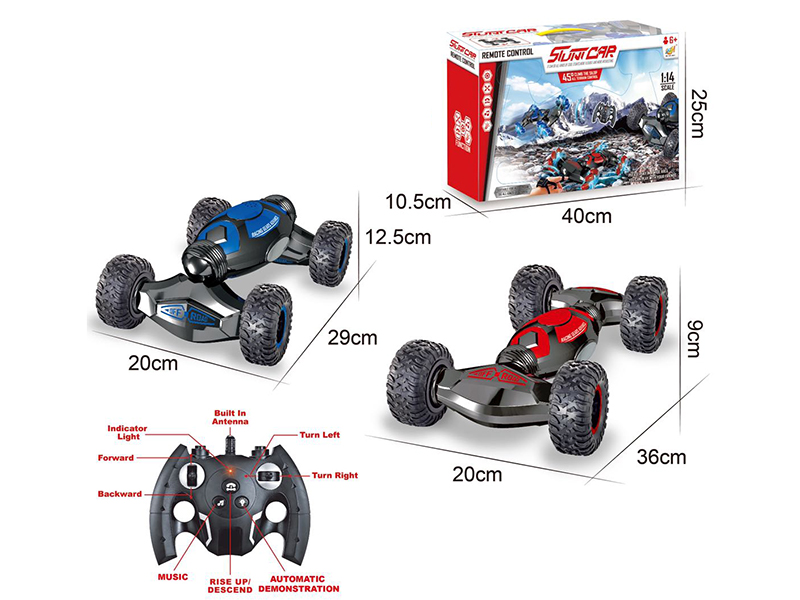1:14 7-Channel Remote Control 4WD Stunt Climbing Car