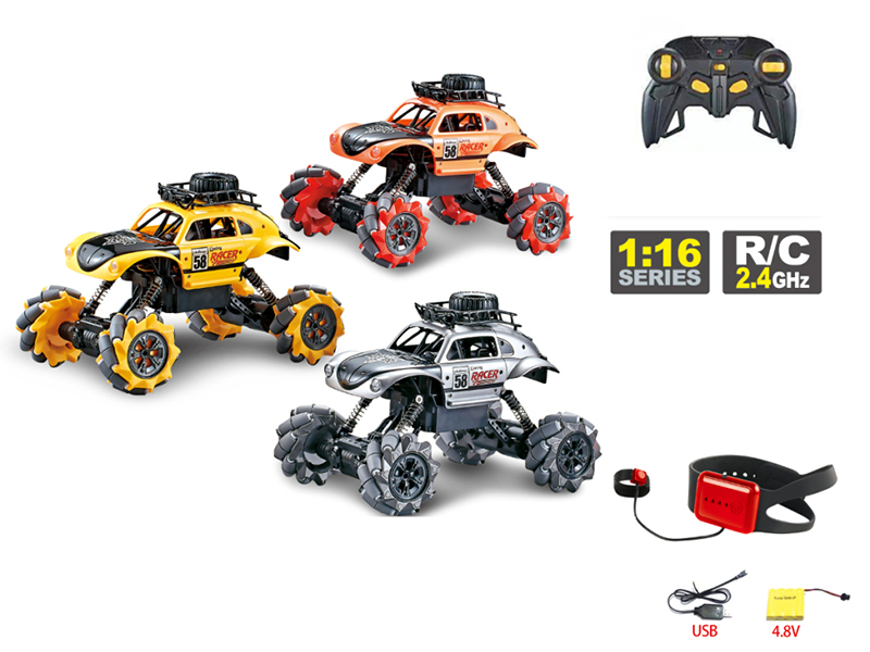 1:16 2.4G 4-Channel Gesture Sensing Remote Control Car