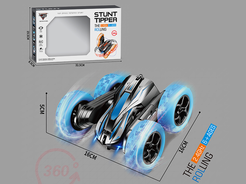 2.4G Remote Control Double-Sided Dancing Stunt Car(usb,Light)