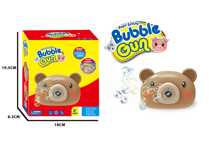 Brown Bear Bubble Camera(Light And Music)