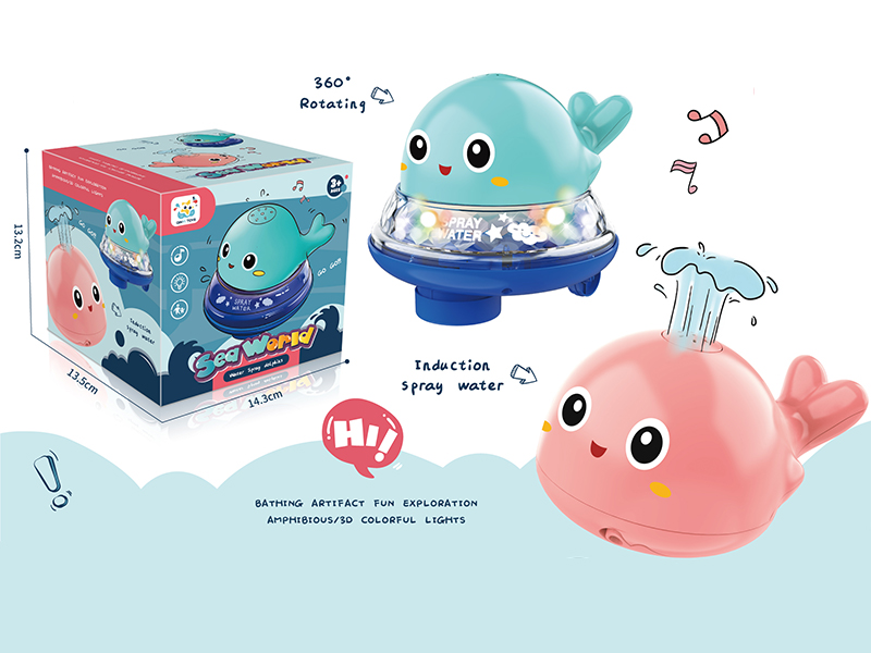 B/O Water Jet Dolphin Toy With Base