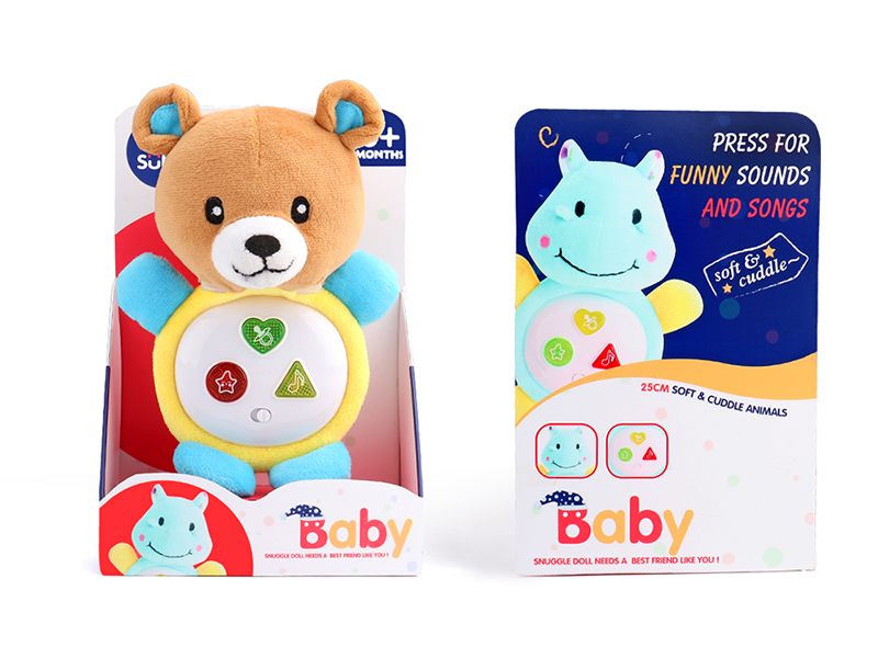 Plush Soothe Bear With Light And Music