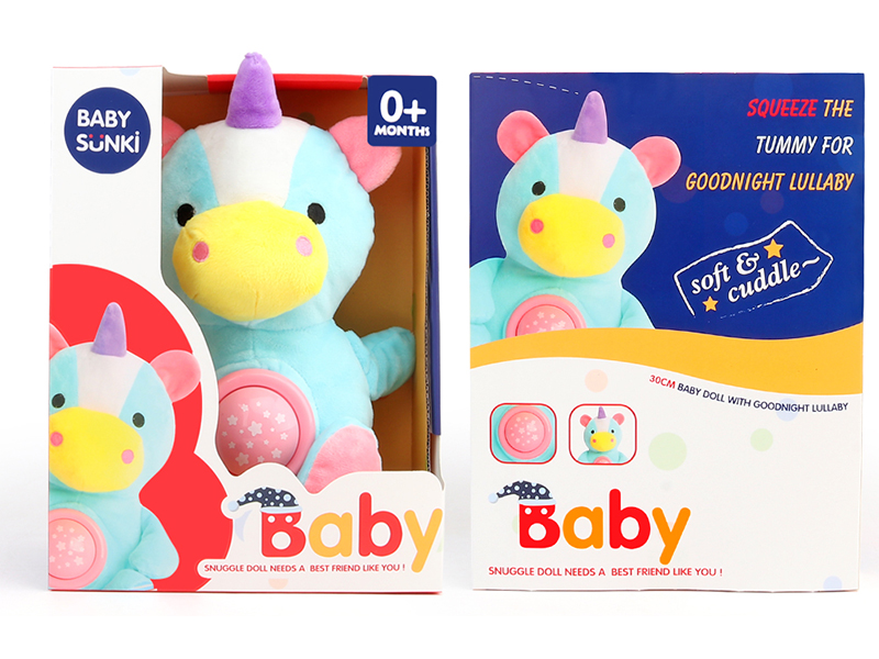 Plush Soothe Unicorn With Sound And Light