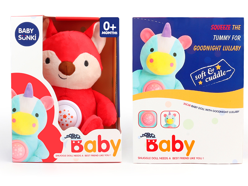Plush Soothe Fox With Sound And Light