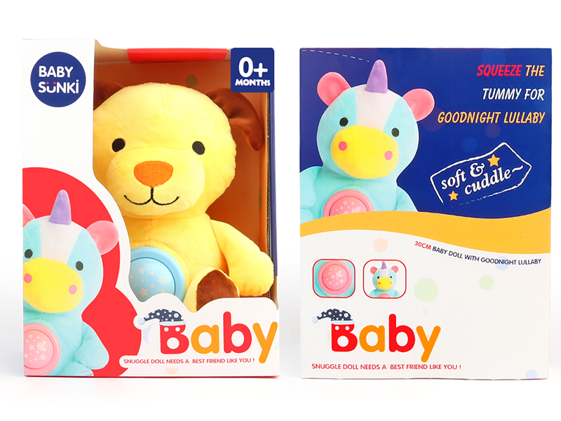 Plush Soothe Dog With Sound And Light