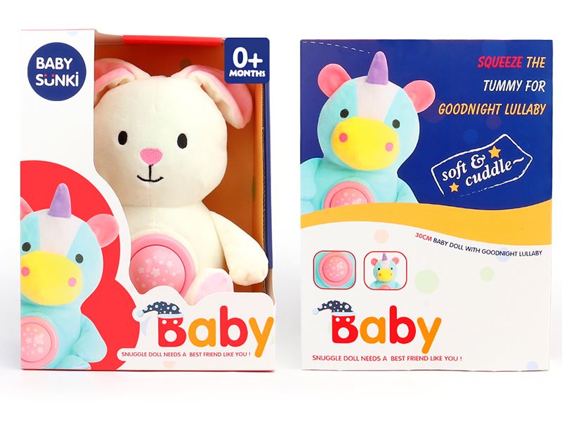 Plush Soothe Rabbit With Sound And Light