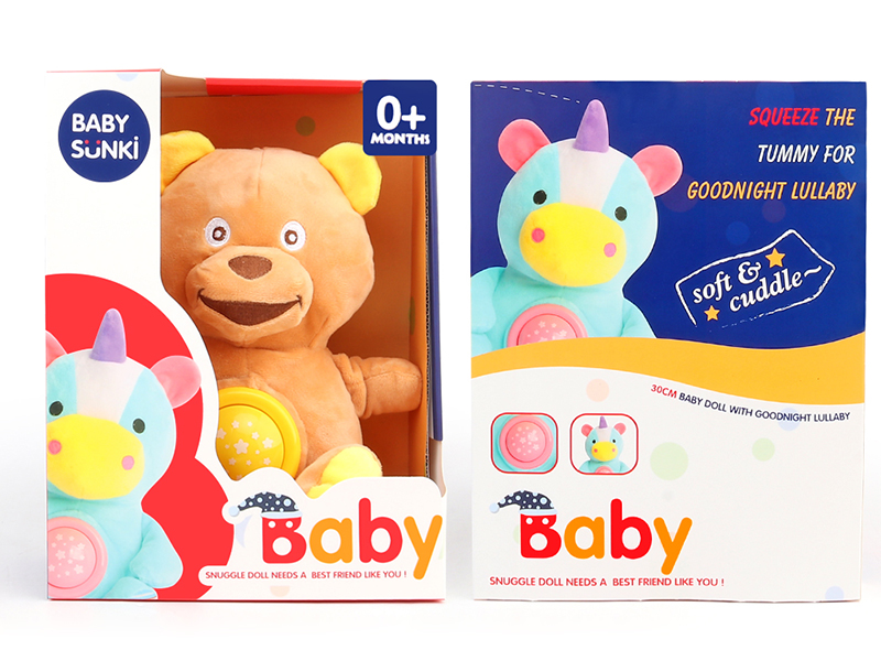 Plush Soothe Bear With Sound And Light